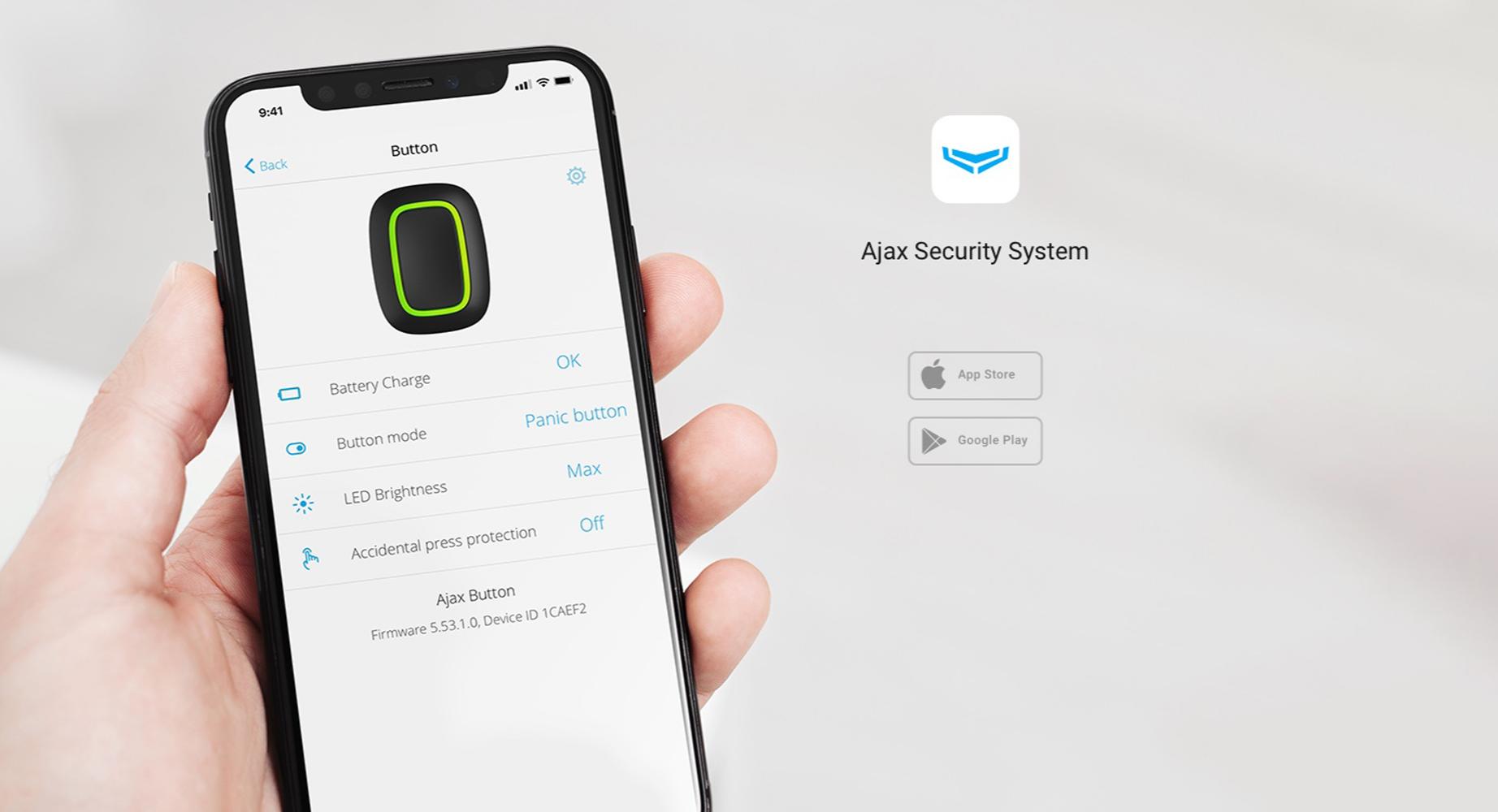 Butonl de panică apare în aplicația Ajax Security System