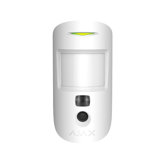 Ajax MotionCam - detector de miscare cu camera photo - alb