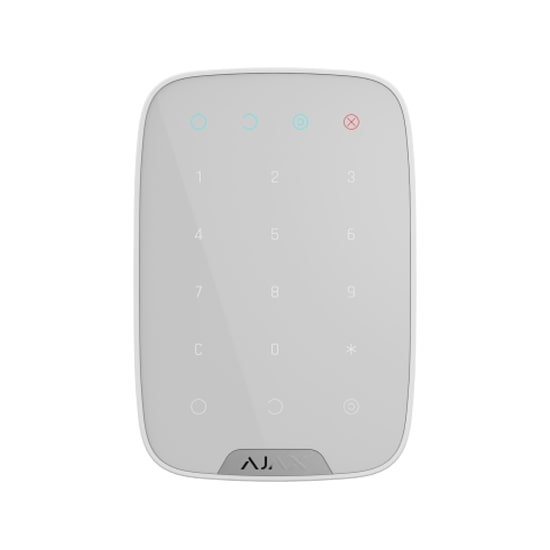 Ajax KeyPad - tastatură cu touch - alba