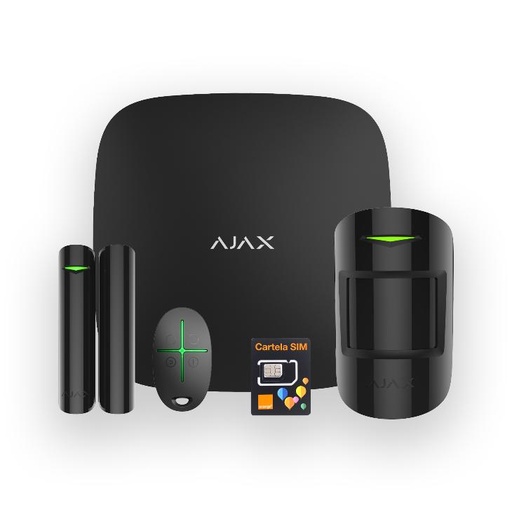 Kit sistem alarma wireless AJAX Start (BL, PCAO: 6 luni)