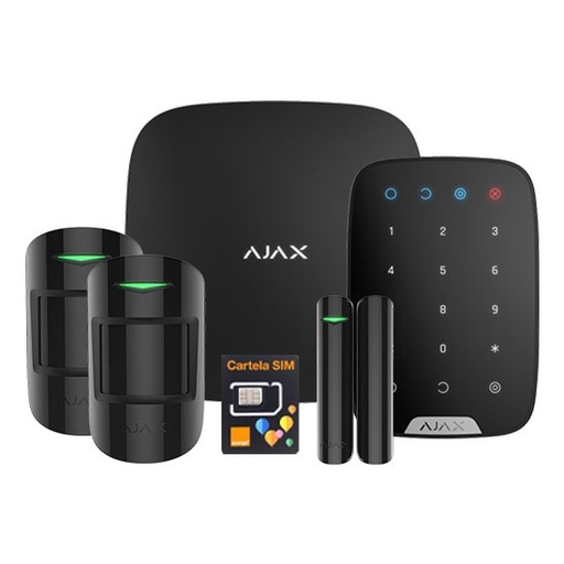 Kit sistem alarma wireless AJAX Confort x2D (BL, PCAO: 6 luni)