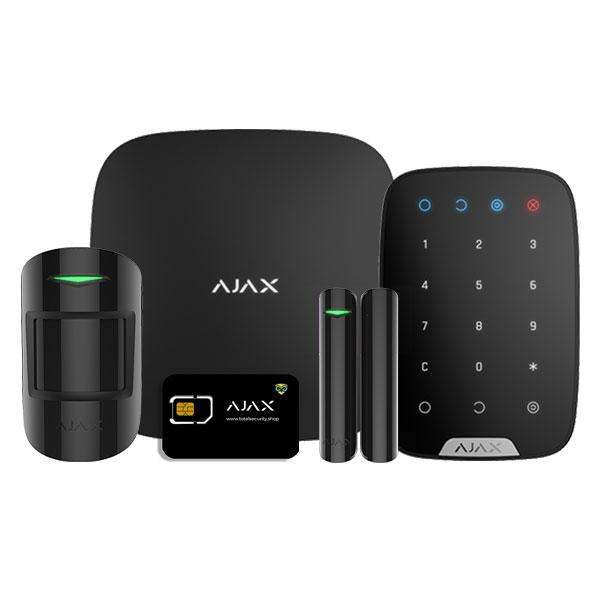 Kit sistem alarmă wireless Ajax Start MotionProtect & KeyPad (BL)
