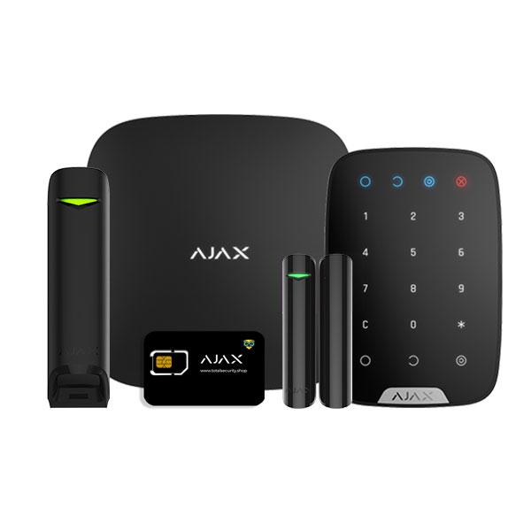 Kit sistem alarmă wireless Ajax Start MotionProtect Curtain (BL)