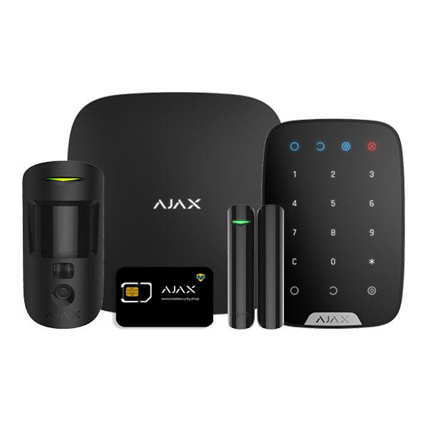 Kit sistem alarmă wireless Ajax Start MotionCam & KeyPad (BL)
