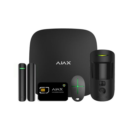Kit Sistem alarmă wireless Ajax Start MotionCam & SpaceControl