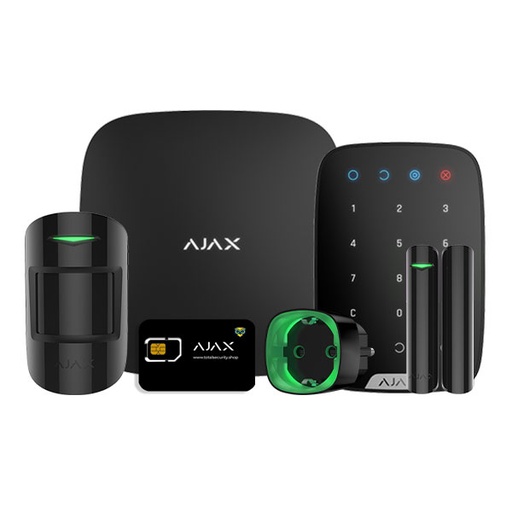 Kit sistem alarmă wireless Ajax Start MotionProtect & Socket