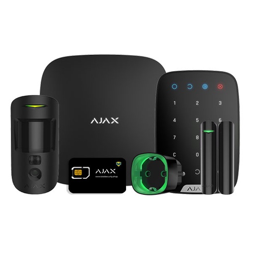 Kit sistem alarmă wireless Ajax Start MotionCam & Socket